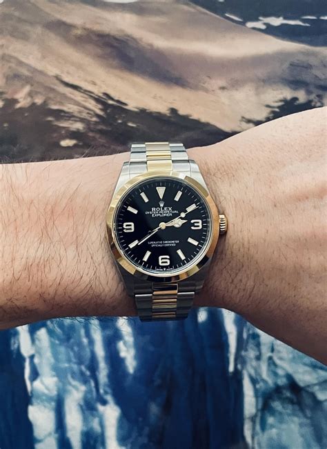 rolex explorer 36 review|rolex explorer 36mm two tone.